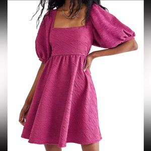 Free People Violet Babydoll Mini Dress - Large - NWOT